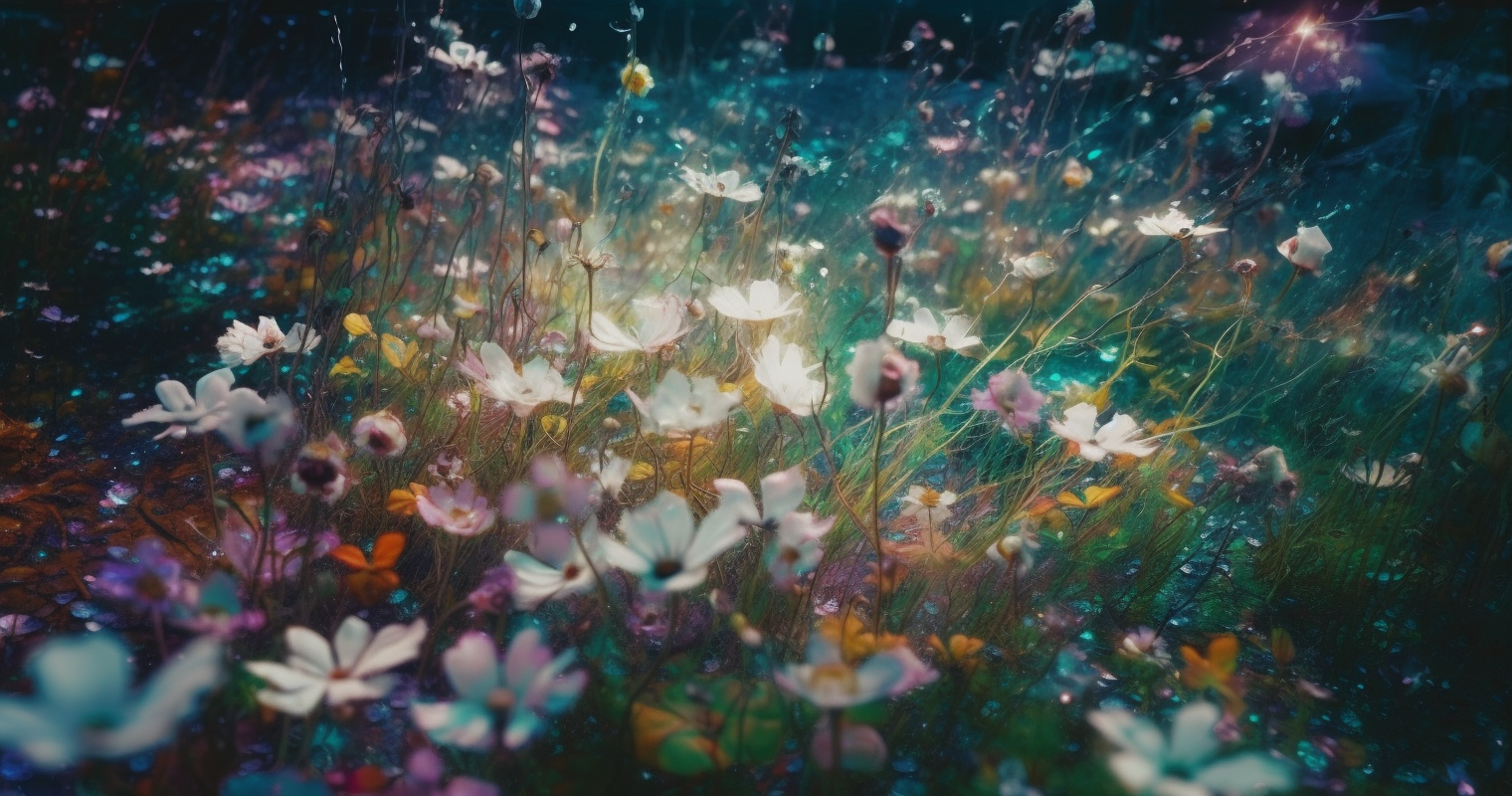 A Beautiful Shot Of Colorful Flowers Falling On Some 16