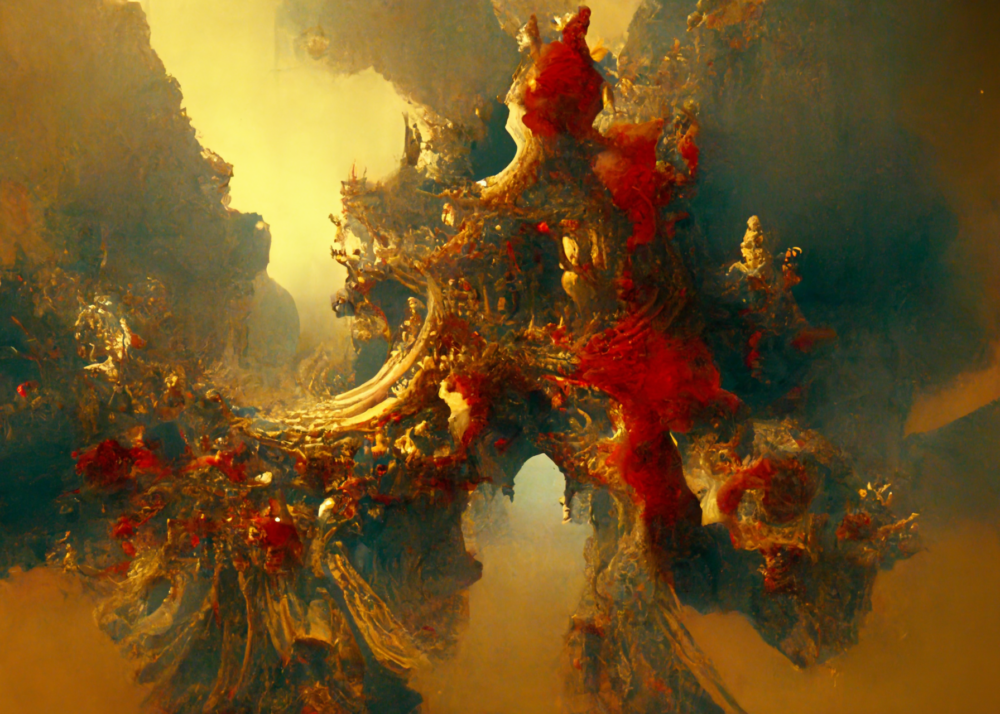 Fractal Lichtenberg Selenite Colour Detailed Subsurfa17