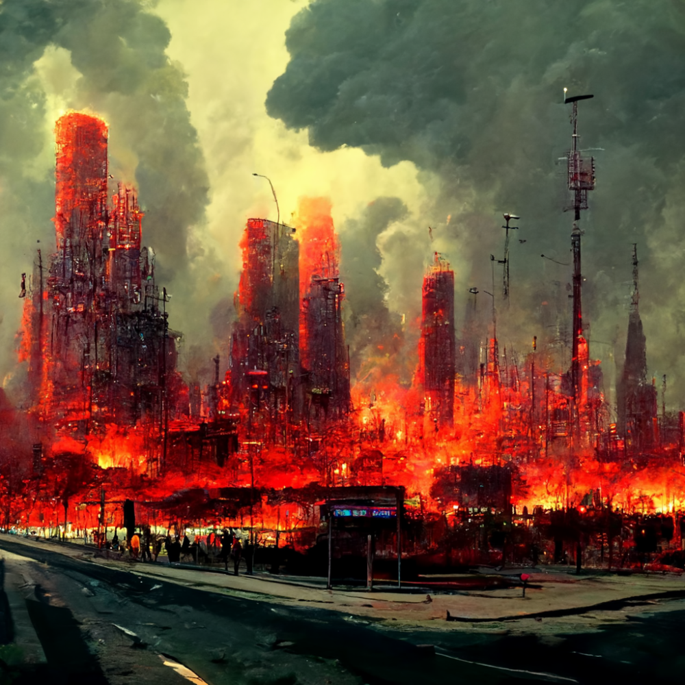 5g Radiation Hellscape City Burning1