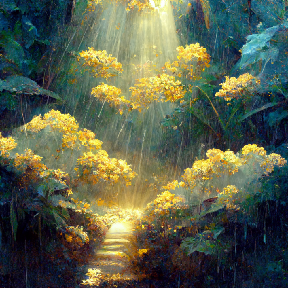Gold Rain God Rays Joy Fun Scintillating1
