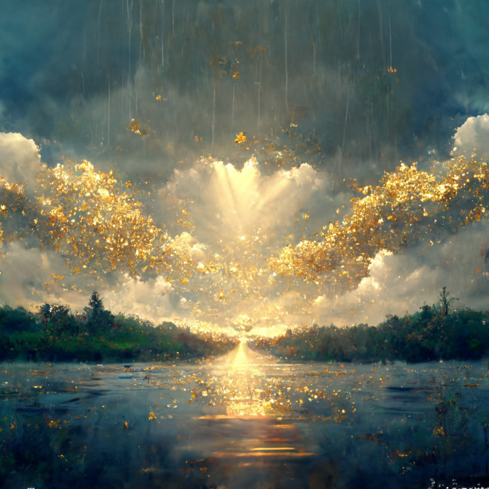 Gold Rain God Rays Joy Fun Scintillating2
