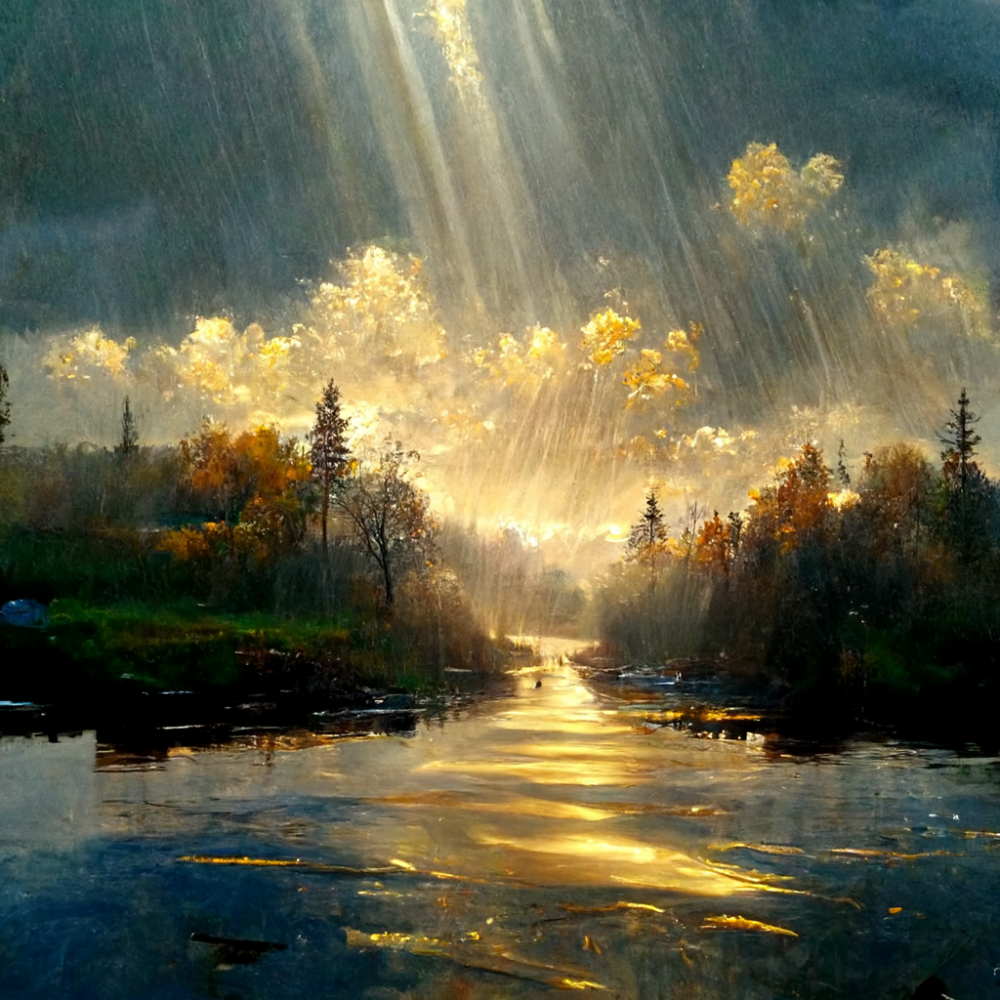 Gold Rain God Rays Joy Fun Scintillating3