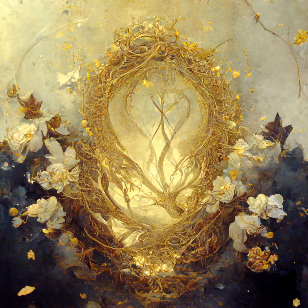 revelational art sigil_perfect_wedding_vellum_gold_leaf_infinity1