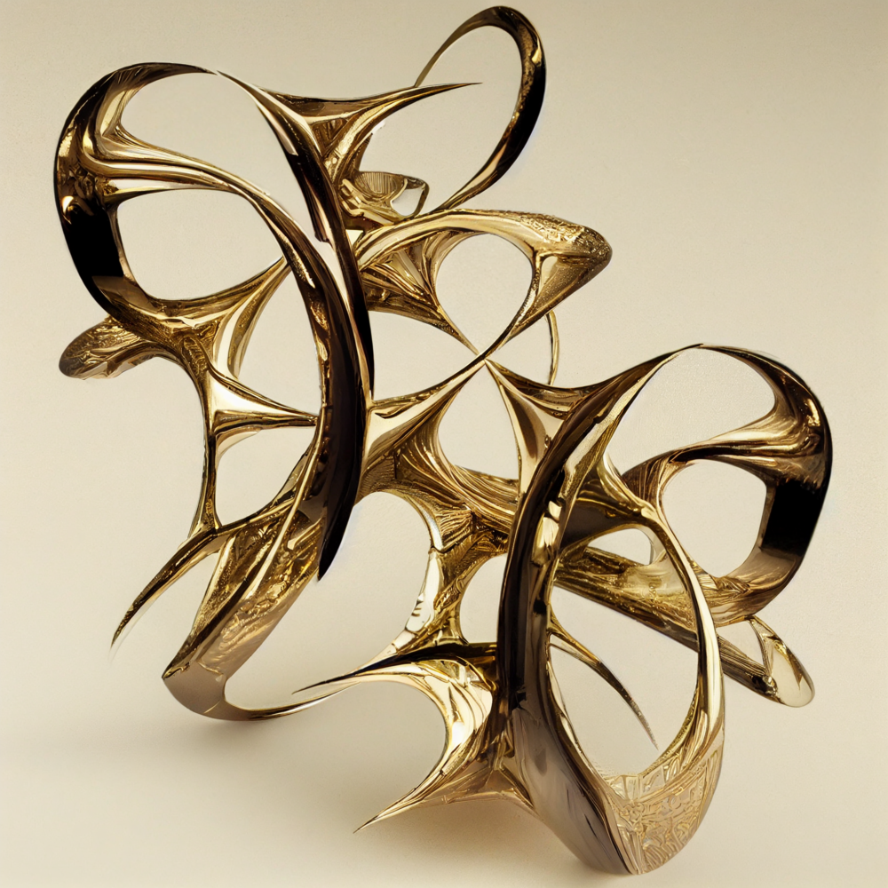 Gold Chrome Metal Filigree 8k Unreal Render Cgstation1