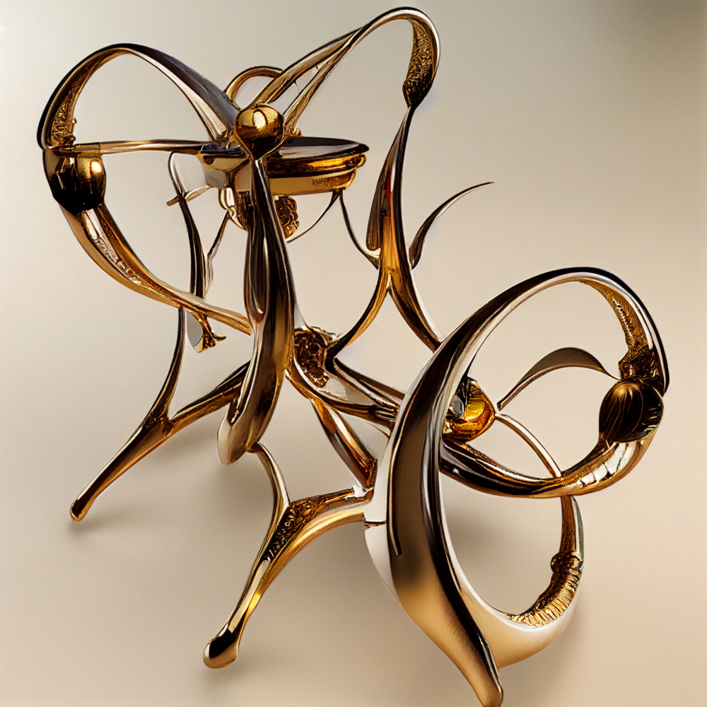 Gold Chrome Metal Filigree 8k Unreal Render Cgstation3
