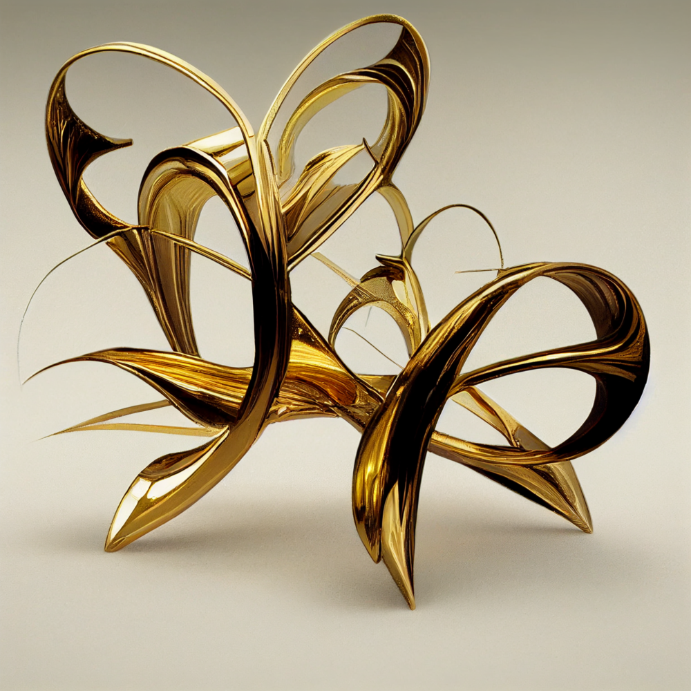 Gold Chrome Metal Filigree 8k Unreal Render Cgstation6