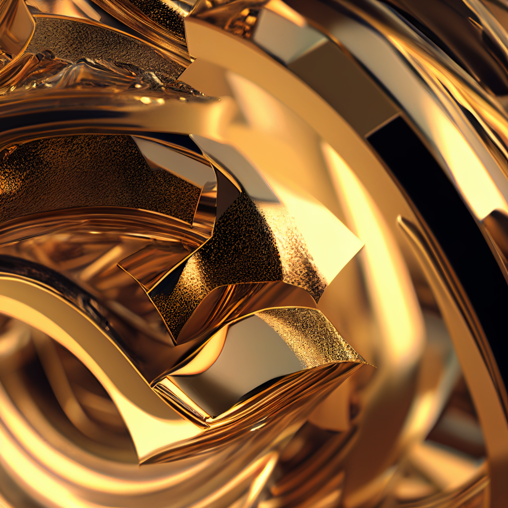 8k Octane Render Abstract Gold2