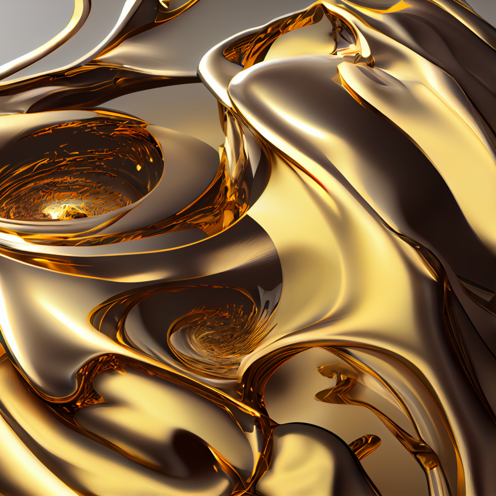 8k Octane Render Abstract Gold3