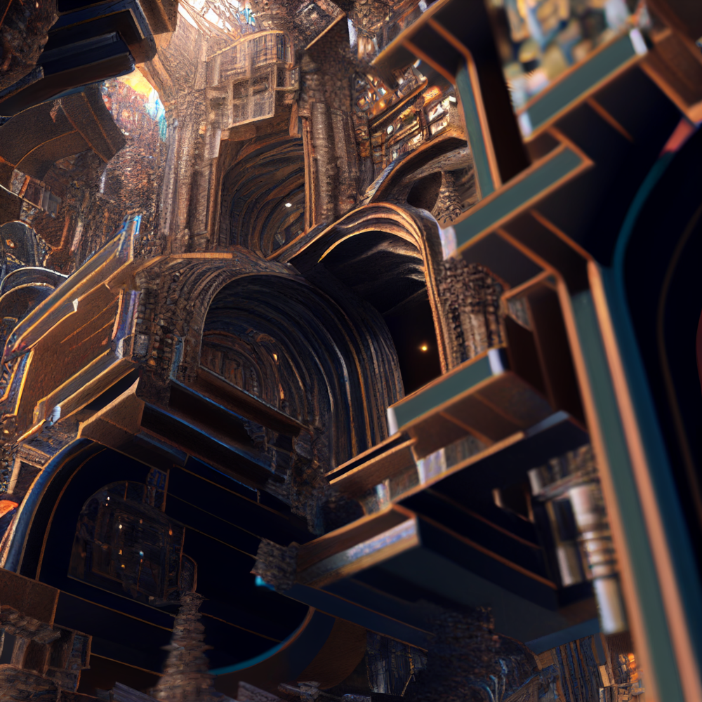 8k Unreal Render Abstract Medieval Architecture Bismu3