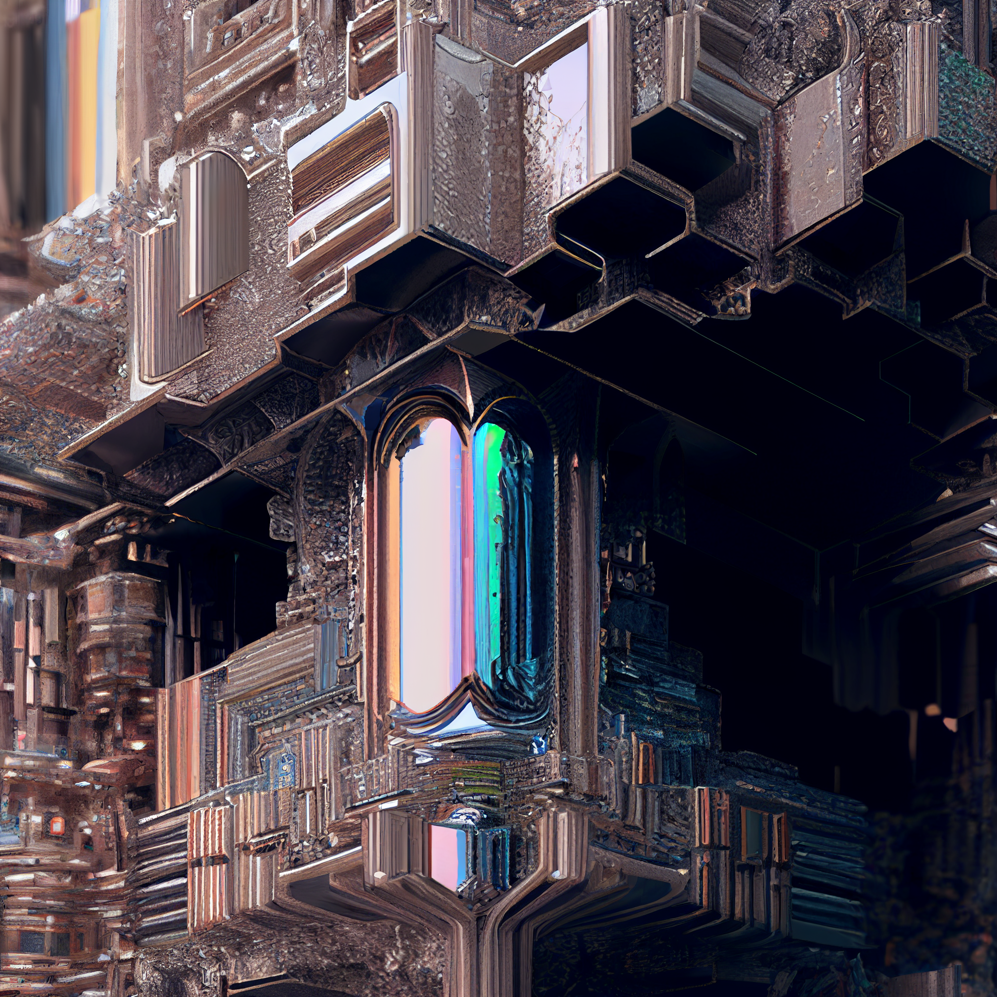 revelational art 8k_unreal_render_abstract_medieval_architecture_bismu4