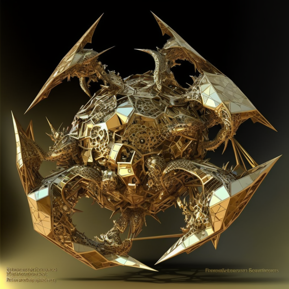 Ploeyhedra Iscosahedron Complex Architechture Dragon3