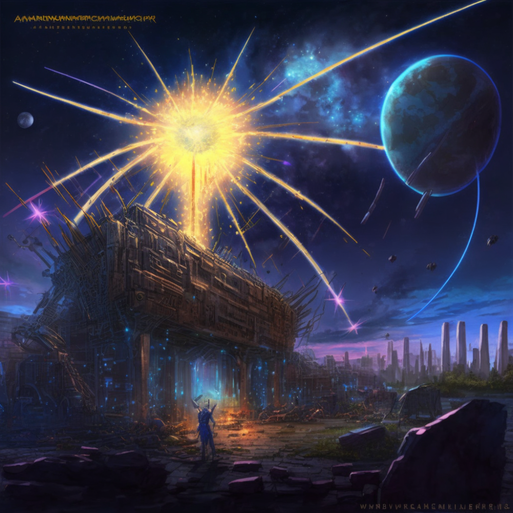 Magepunk Post Apocaliptic Shooting Star Moon Architec2