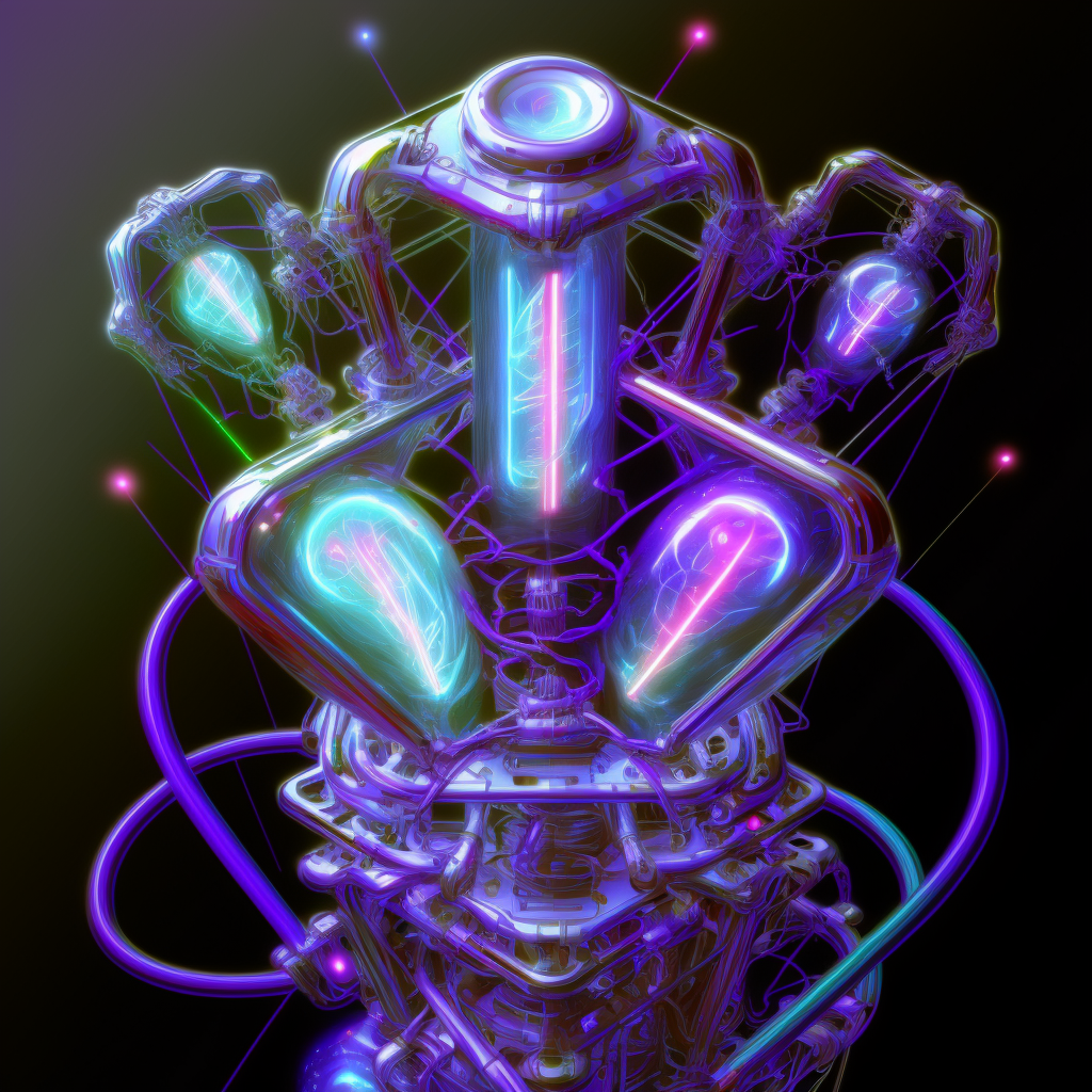 revelational art flux_capacitor_isometric_ultraviolet_joy_beams1