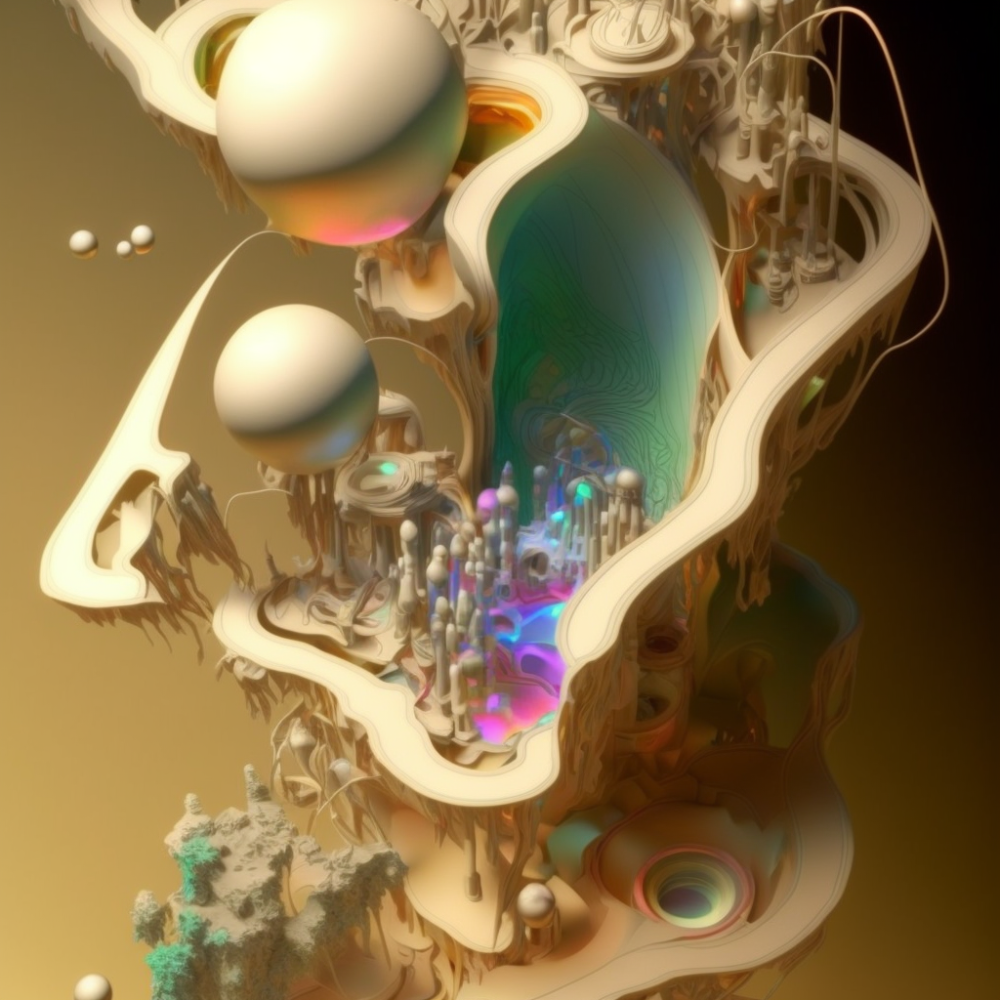 Isometric Paper Art Organic Highly Detailed2