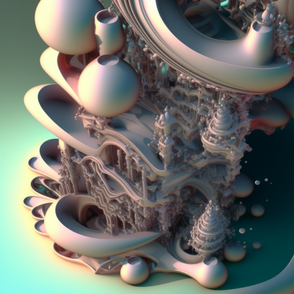 Octane Render 8k Isometric Paper Art Organic Highly D2