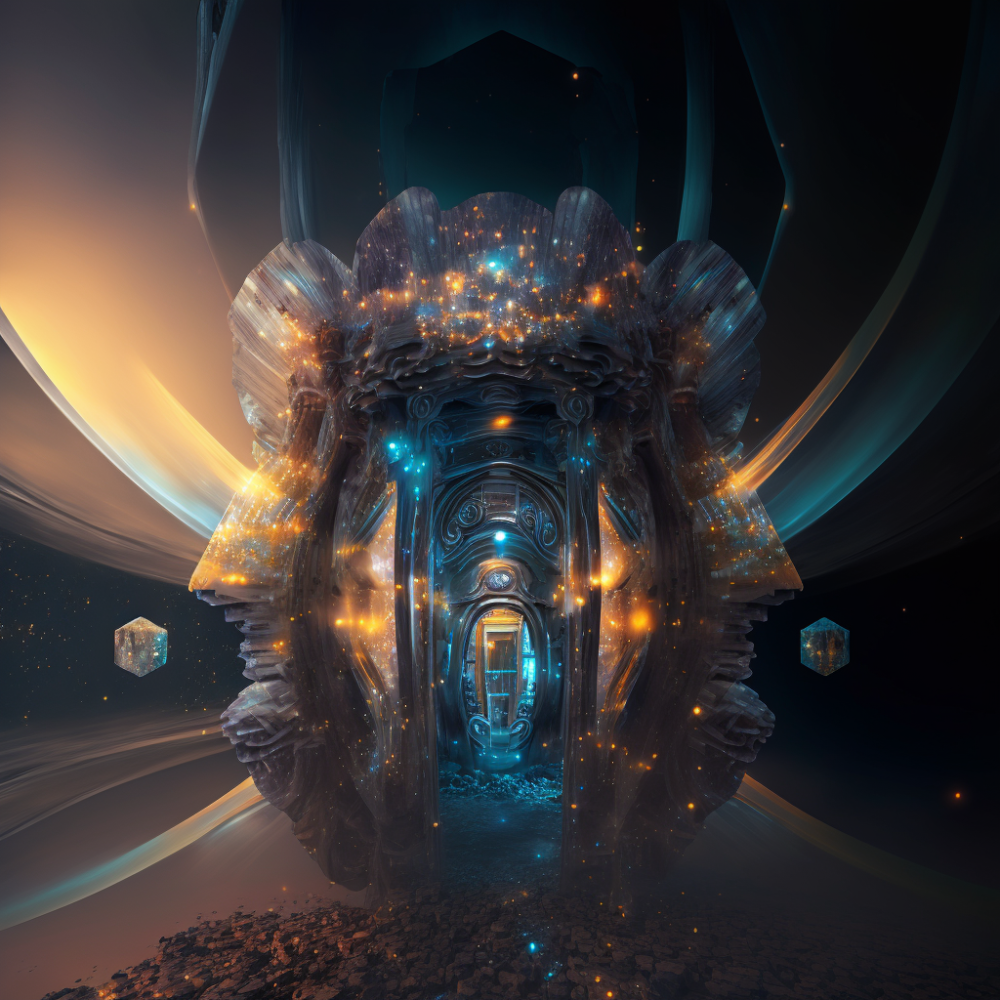 Crystalline Objects Glowing Abstract Octane Render 8k1