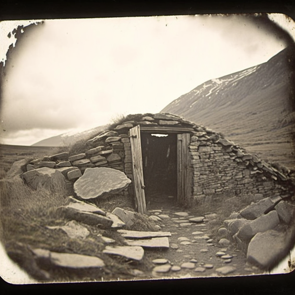 Rainy Dilapidated Vintage Photograph 1900 Arctic Stru1