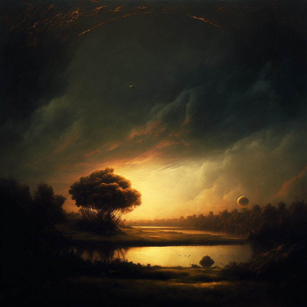 revelational art Tonalist_landscape_saturn1