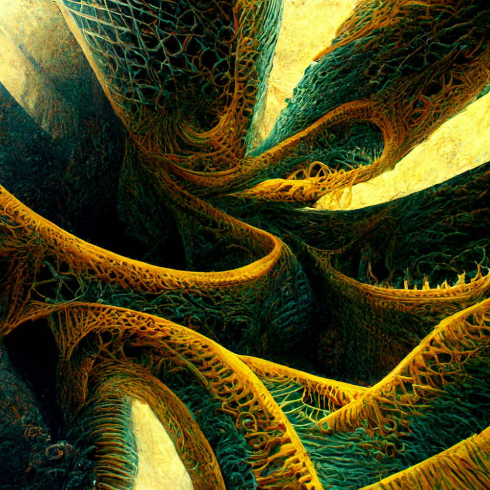 Tessellated Intricate Interweaving Detailed Splash Co3