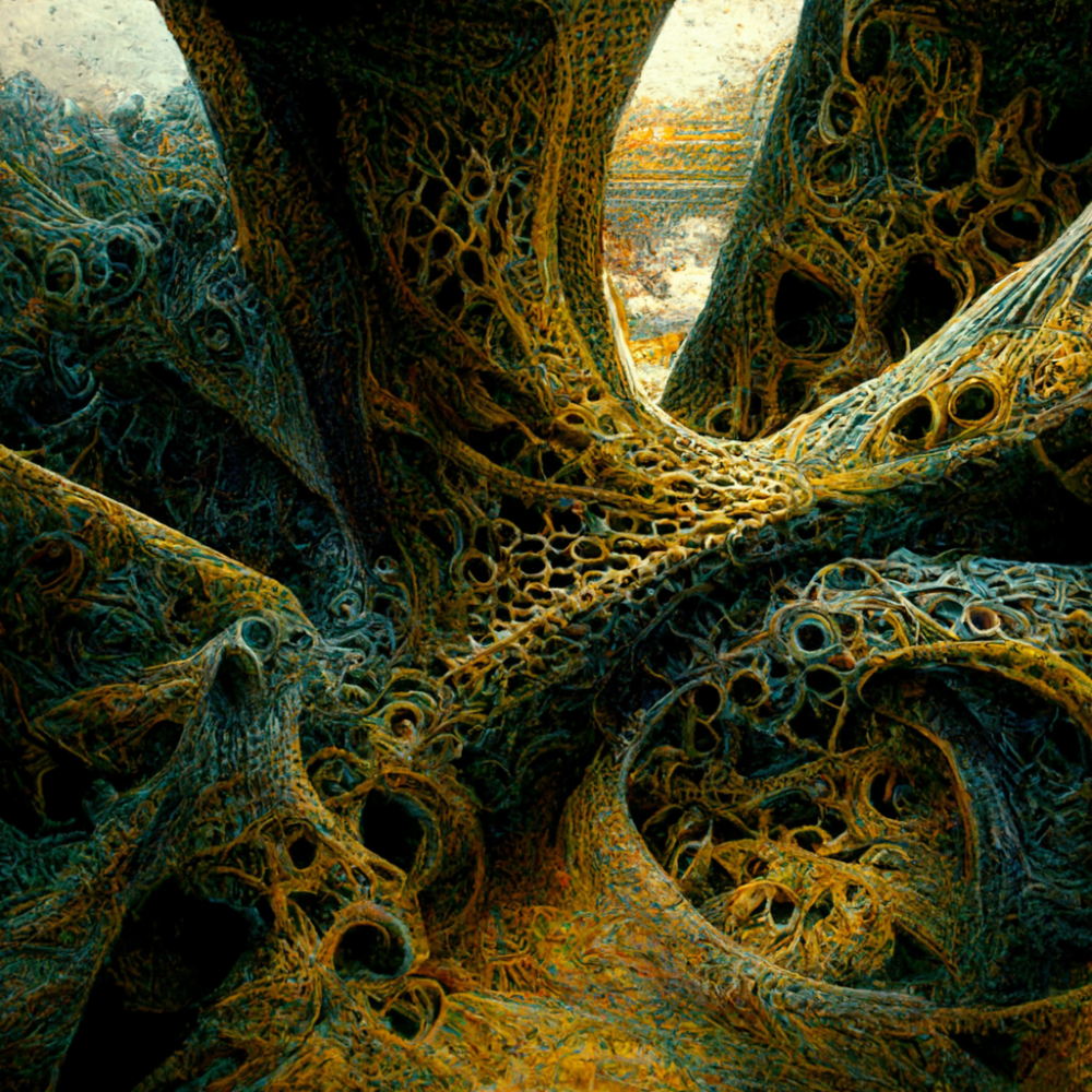 Tessellated Intricate Interweaving Detailed Splash Co4