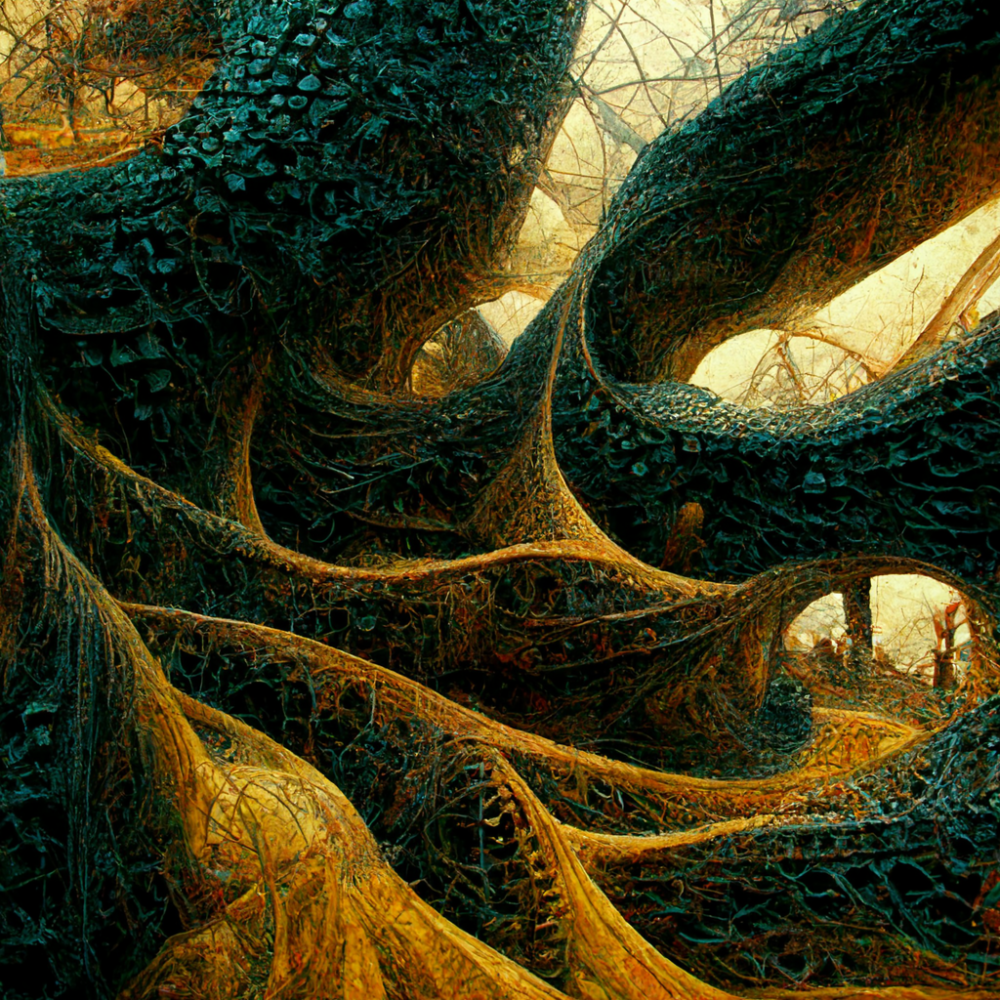 Tessellated Intricate Interweaving Detailed Splash Co5