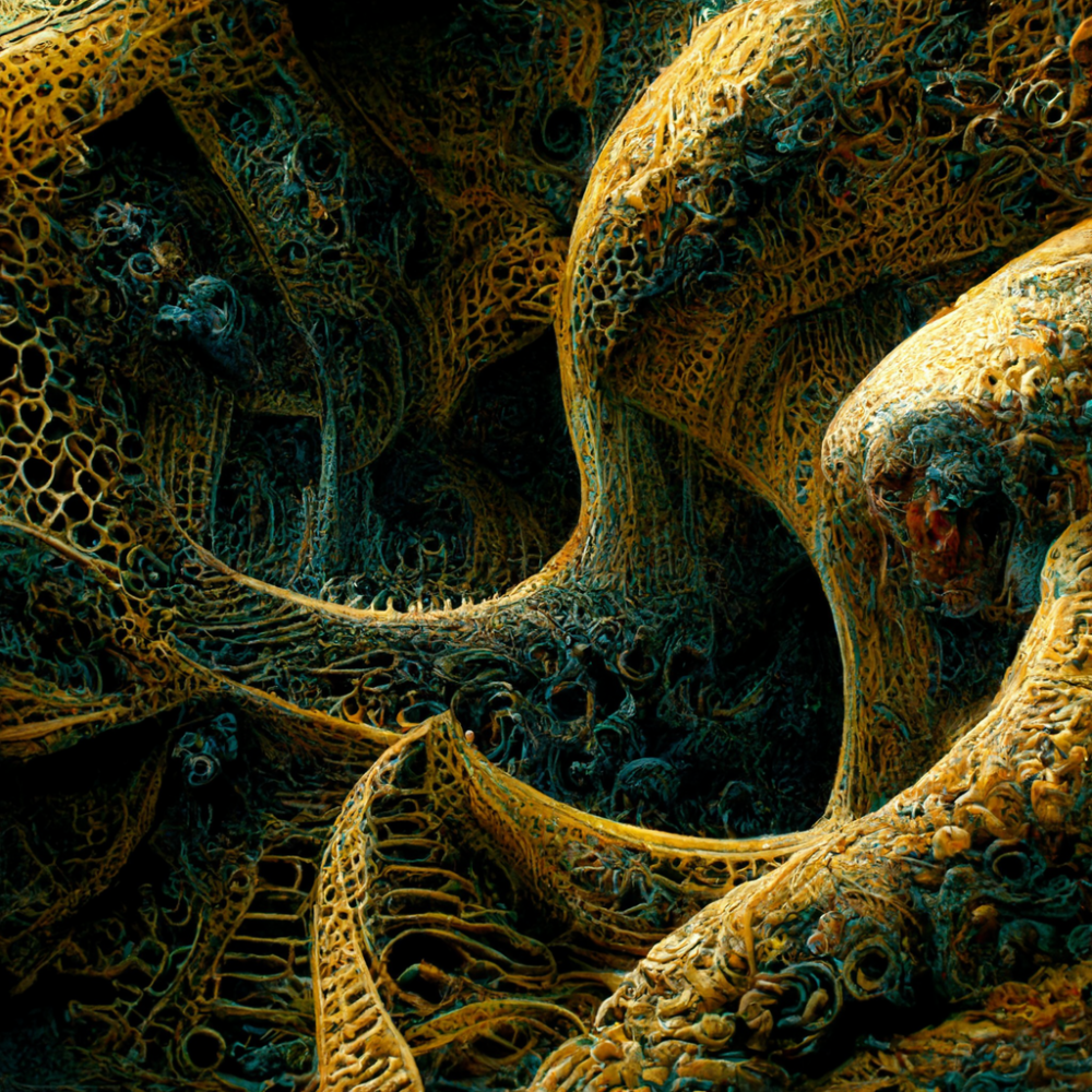Tessellated Intricate Interweaving Detailed Splash Co6