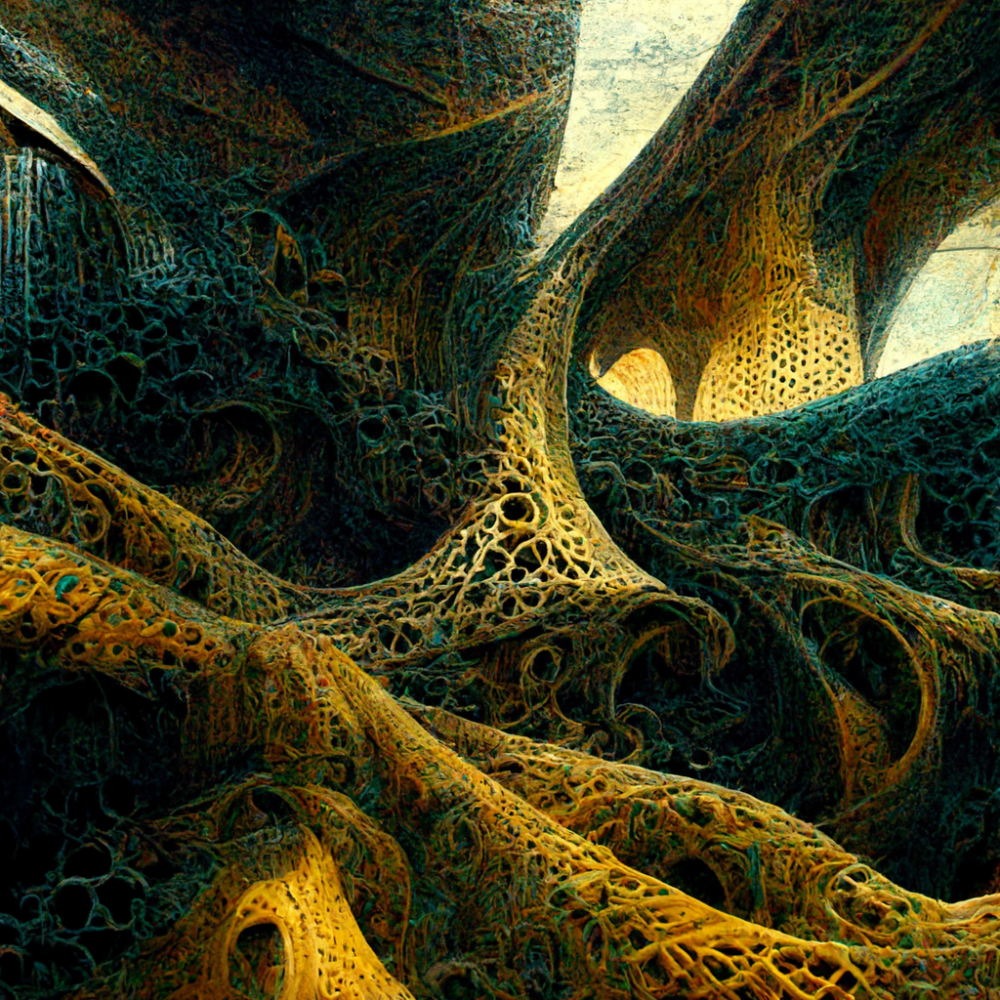 Tessellated Intricate Interweaving Detailed Splash Co7