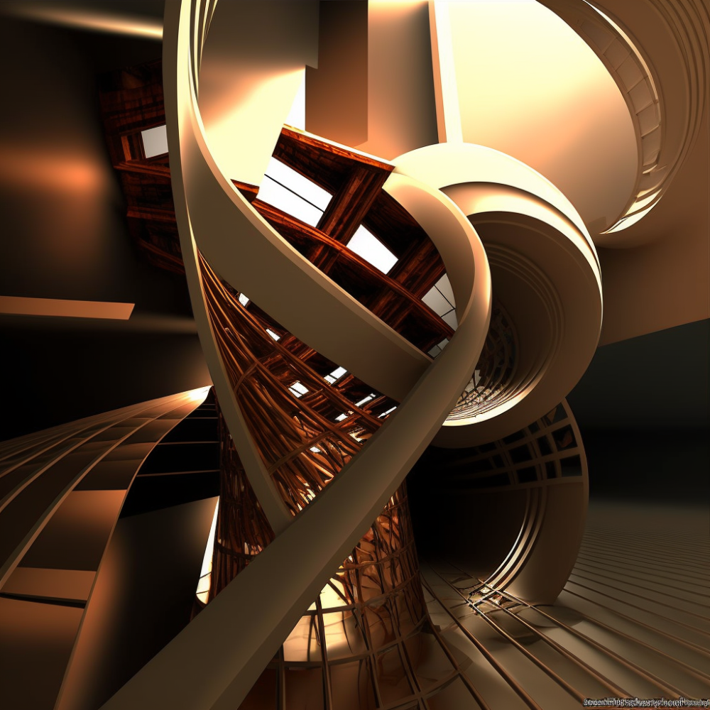 Architectural Abstract Ray Traced1