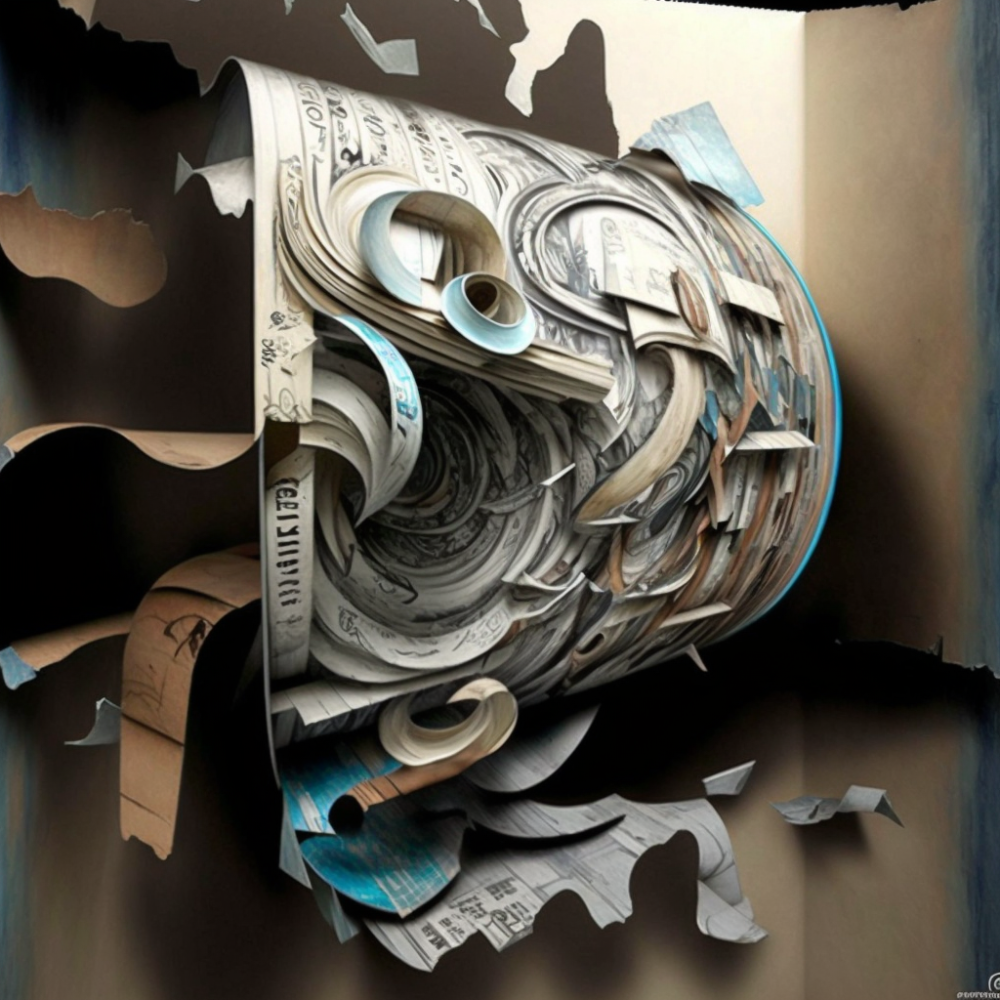 Embossed Paper Anamorphic Graffiti2