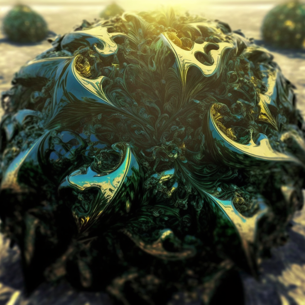 Elegant Dynamic Art Nouveau Ray Traced Z B1