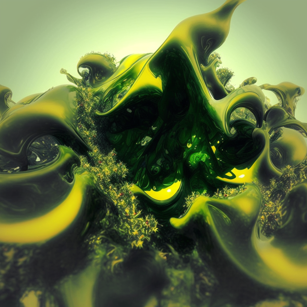 Ray Traced Volumetric Rendered Art3