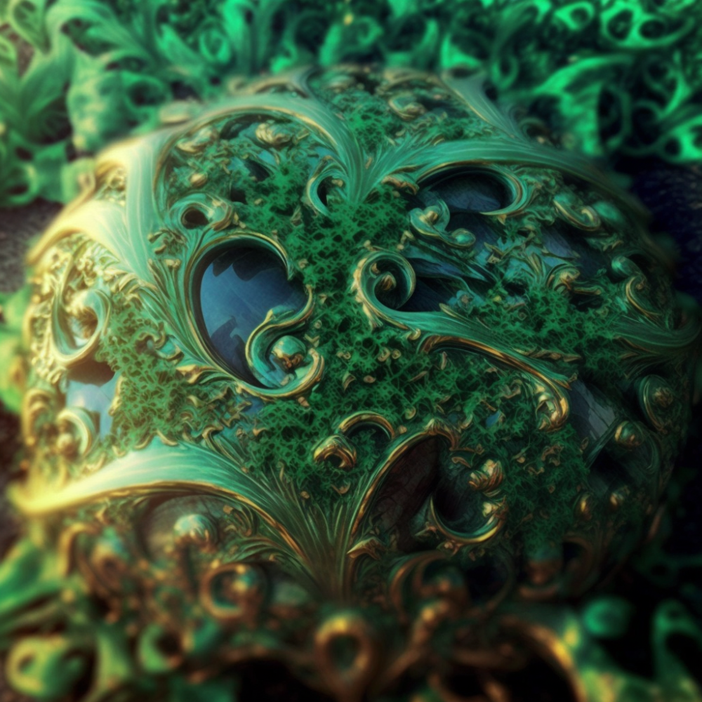 Elegant Dynamic Art Nouveau Ray Traced Z B4