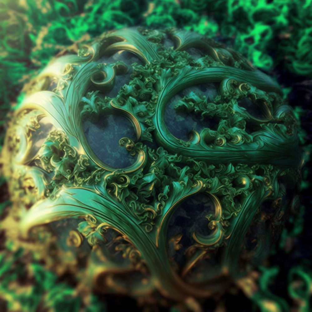 Elegant Dynamic Art Nouveau Ray Traced Z B5