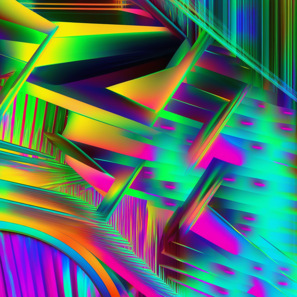 Empasto Trichroic Color Abstract Neon1