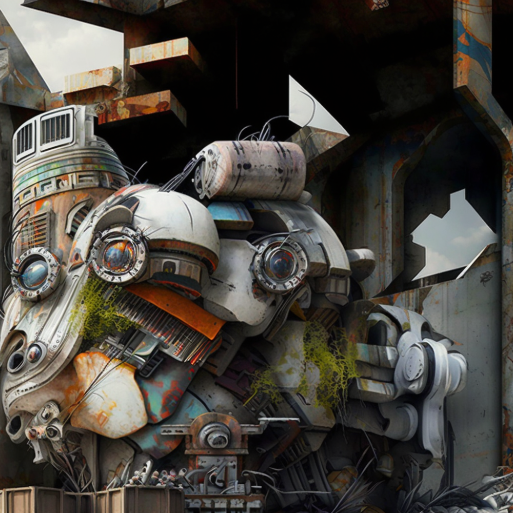 Graffiti Futuristic Architecture Mechanical1