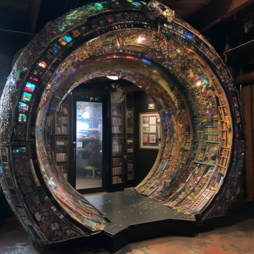 A shimmering portal - Chat GPT - Gateway of Data Collection