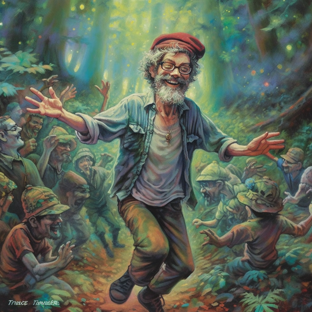 revelational art terence_mckenna_frolicking_and_dancing_with_elves_in_1