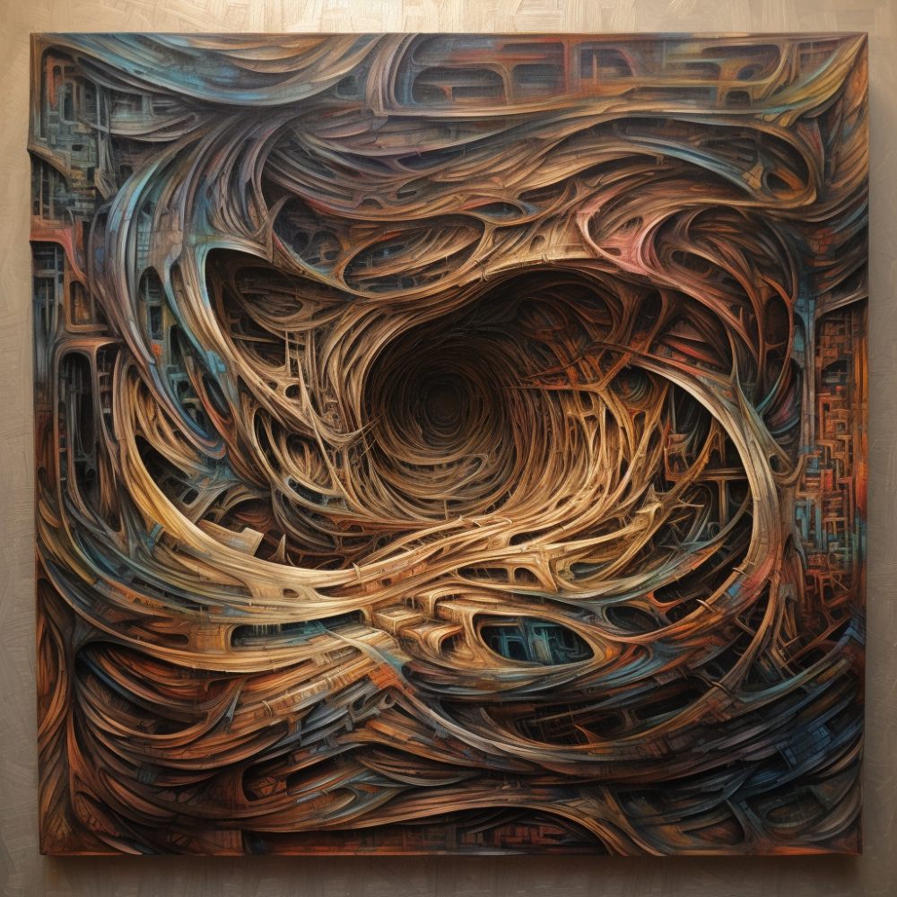 Impossible Painting Dry Brush Acrylic Abstract Convol1