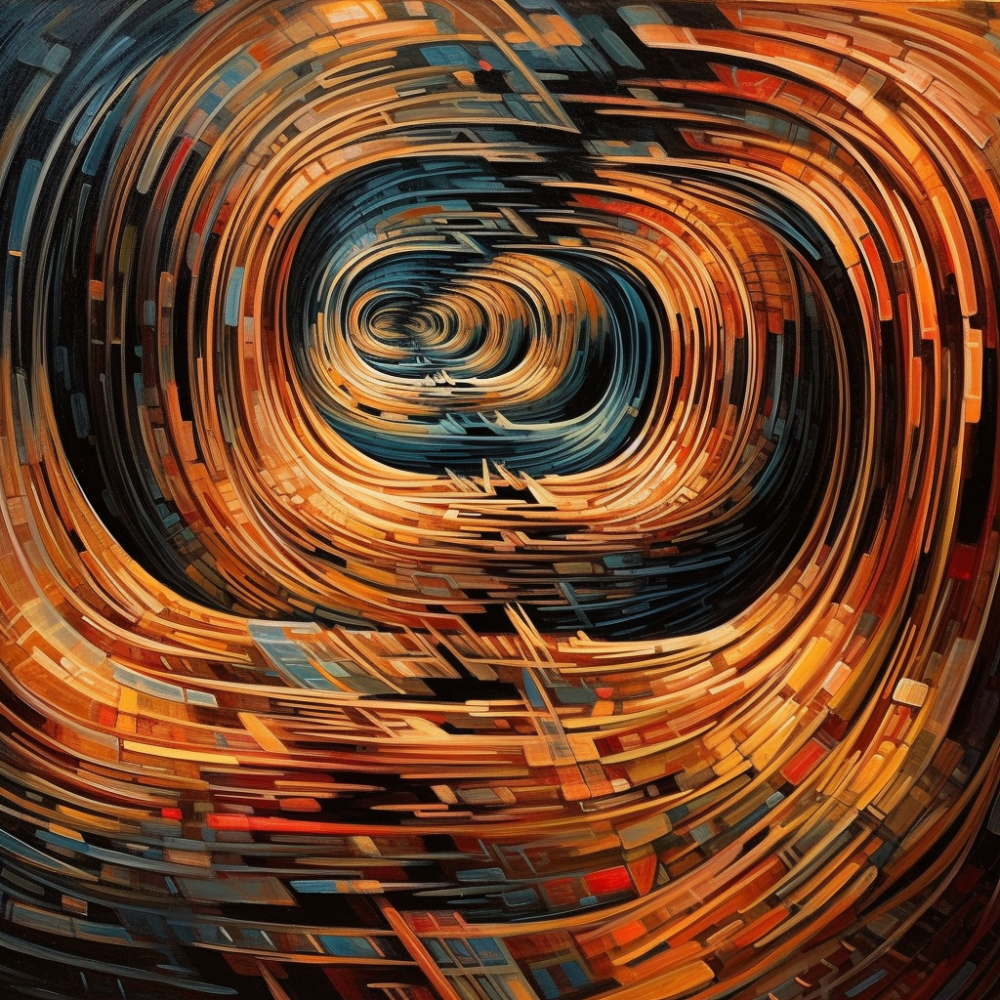 Impossible Painting Dry Brush Acrylic Abstract Convol10