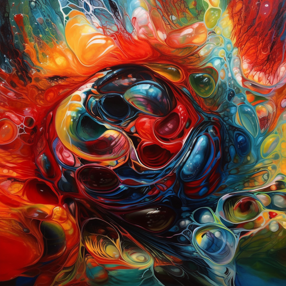 Impossible Painting Air Brush Oil Abstract Convoluted14