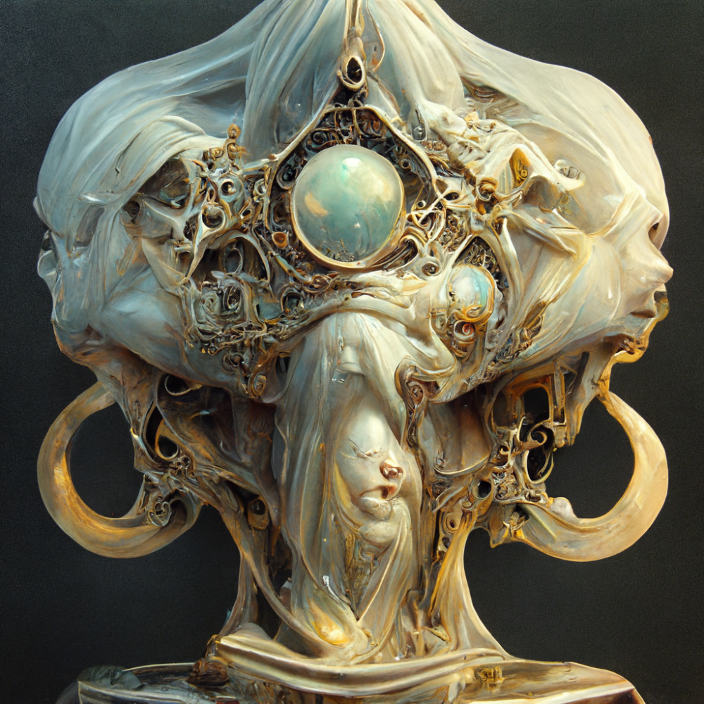 Crystal Marble Bone Abstracts Sculptures 2