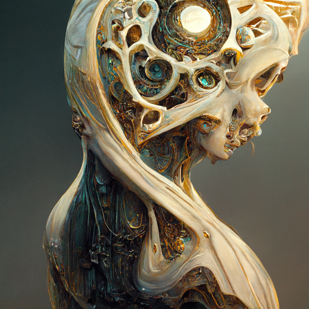 Crystal Marble Bone Abstracts Sculptures 5
