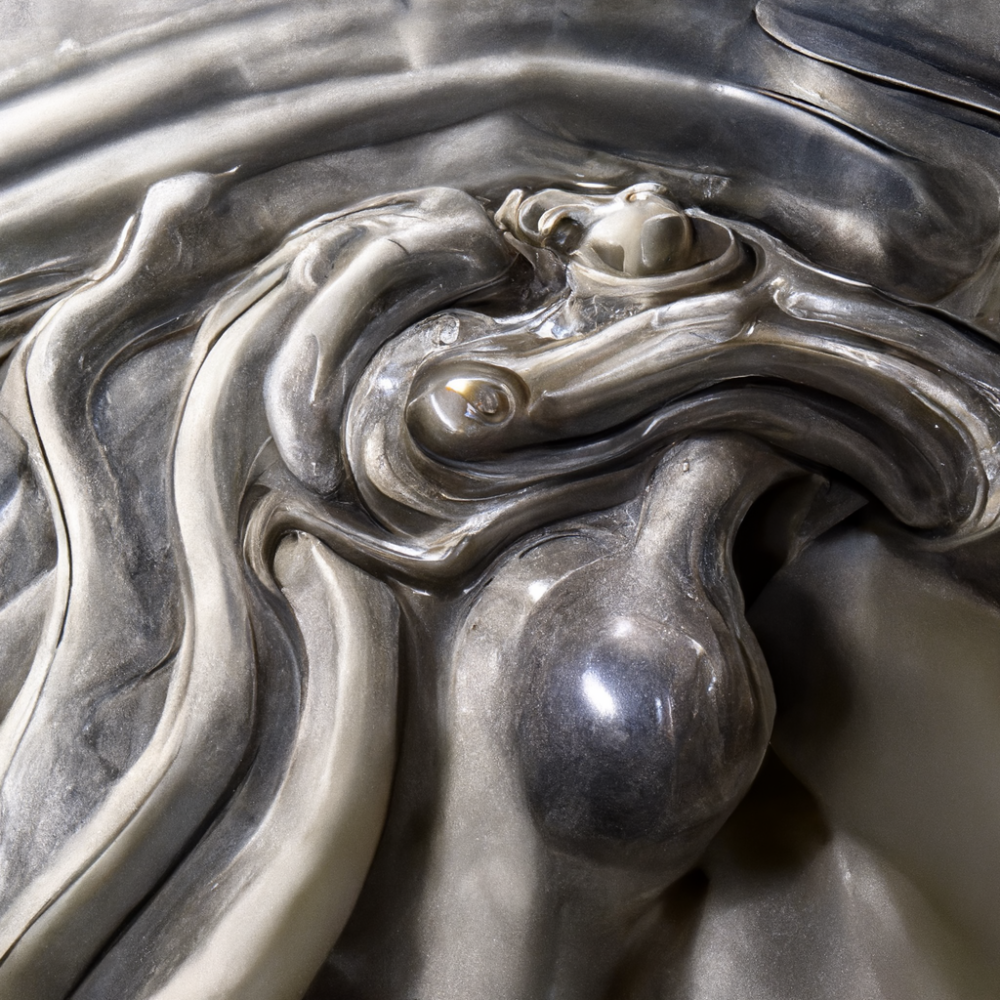Crystal Marble Bone Abstracts Sculptures 6
