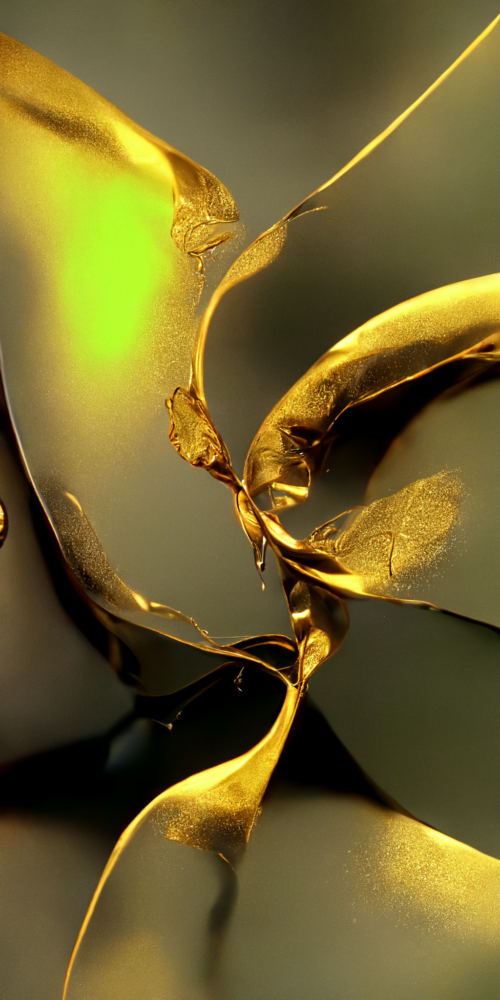 Gold Leaf Abstractions 1