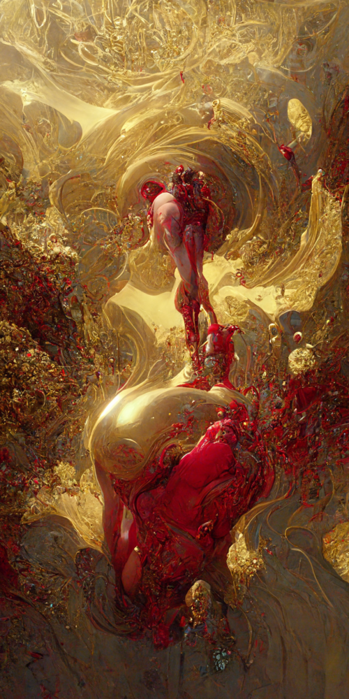 Portrait Ruby Onyx Space Scapes Exploded 14
