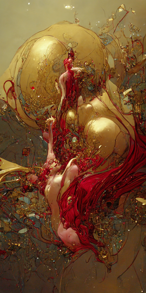 Portrait Ruby Onyx Space Scapes Exploded 25
