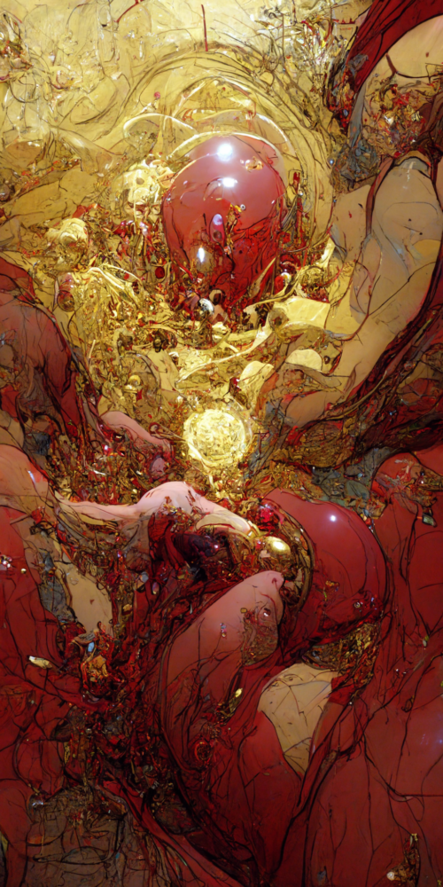 Portrait Ruby Onyx Space Scapes Exploded 39