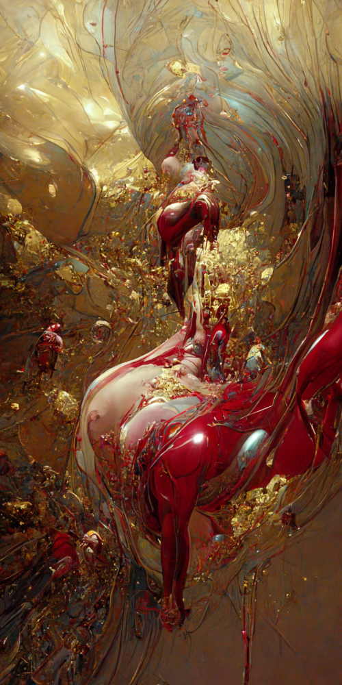Portrait Ruby Onyx Space Scapes Exploded 45