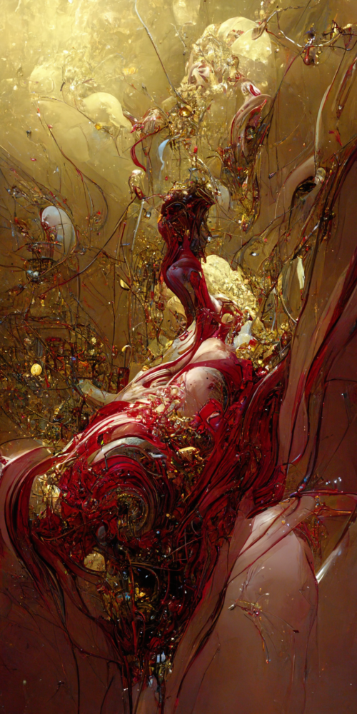 Portrait Ruby Onyx Space Scapes Exploded 50