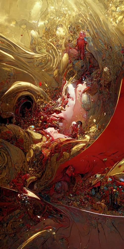 Portrait Ruby Onyx Space Scapes Exploded 57